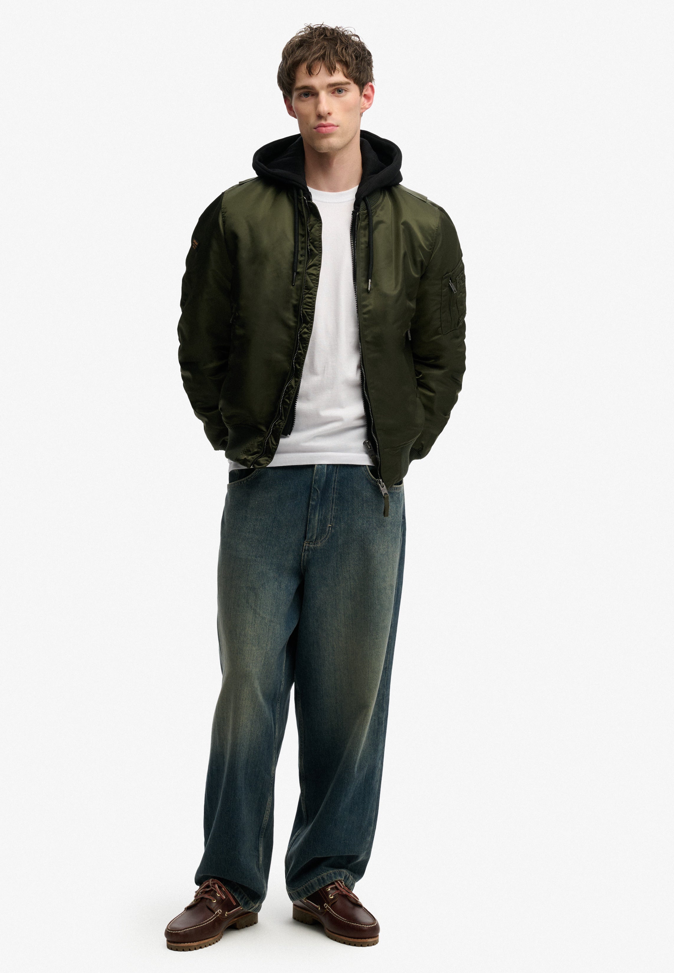 Hooded MA1 Bomber Jacket