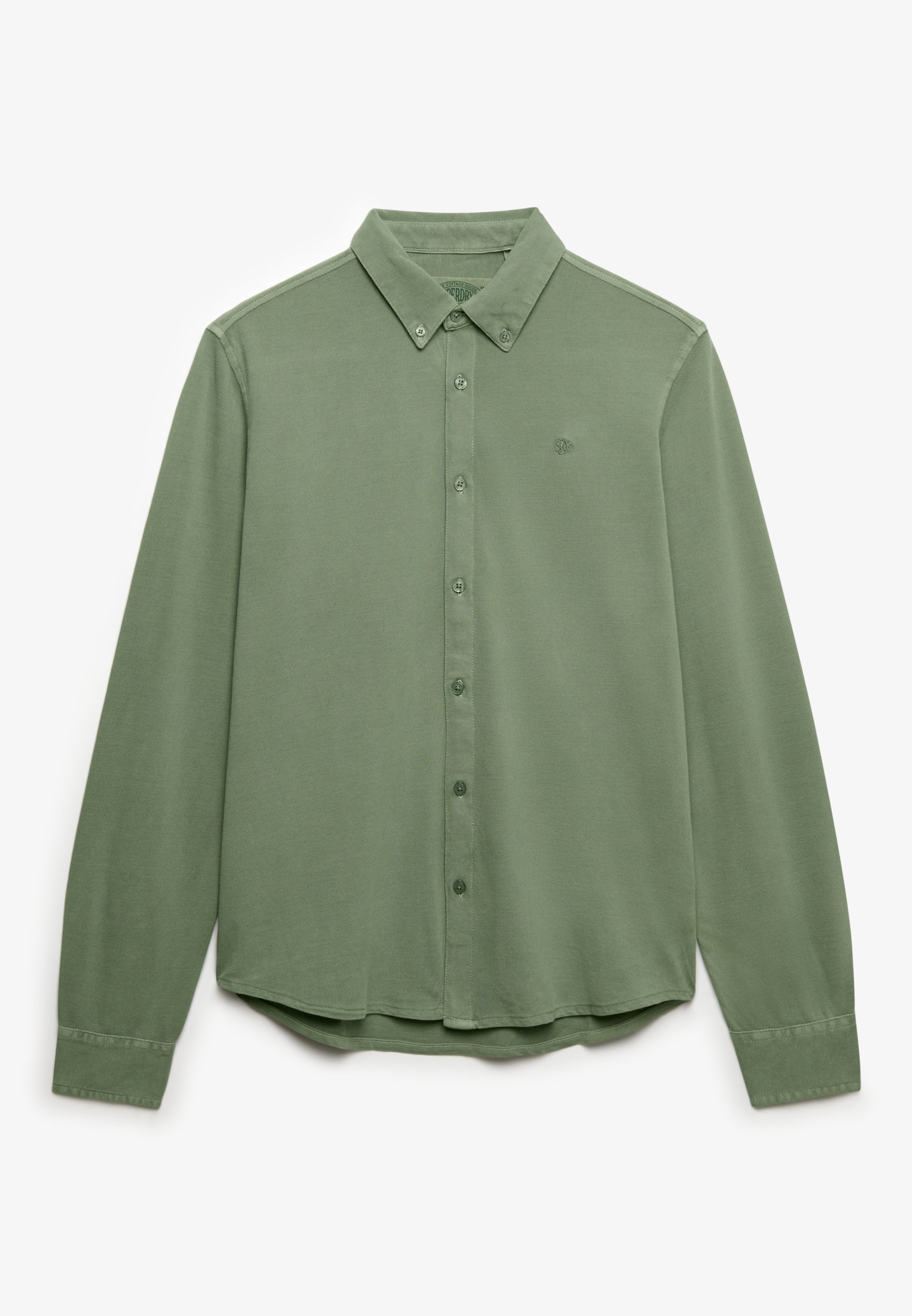 Vintage Destroy Pique Long Sleeve Shirt