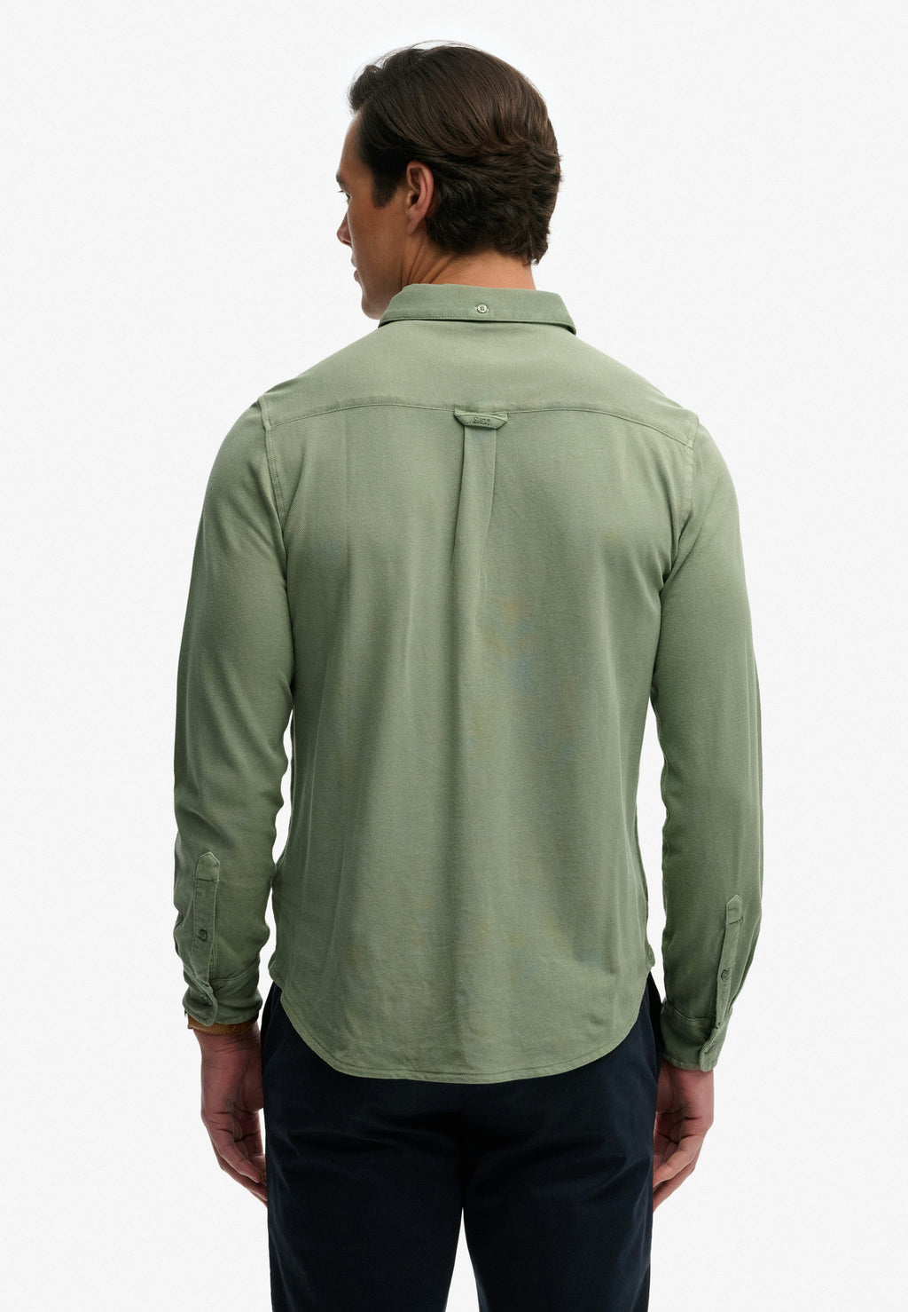 Vintage Destroy Pique Long Sleeve Shirt