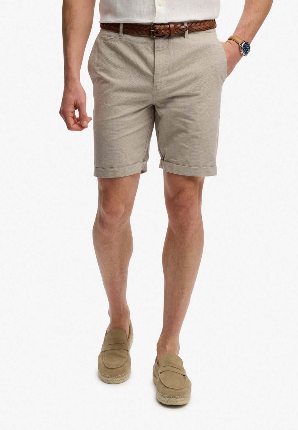Premium Textured Chino Shorts