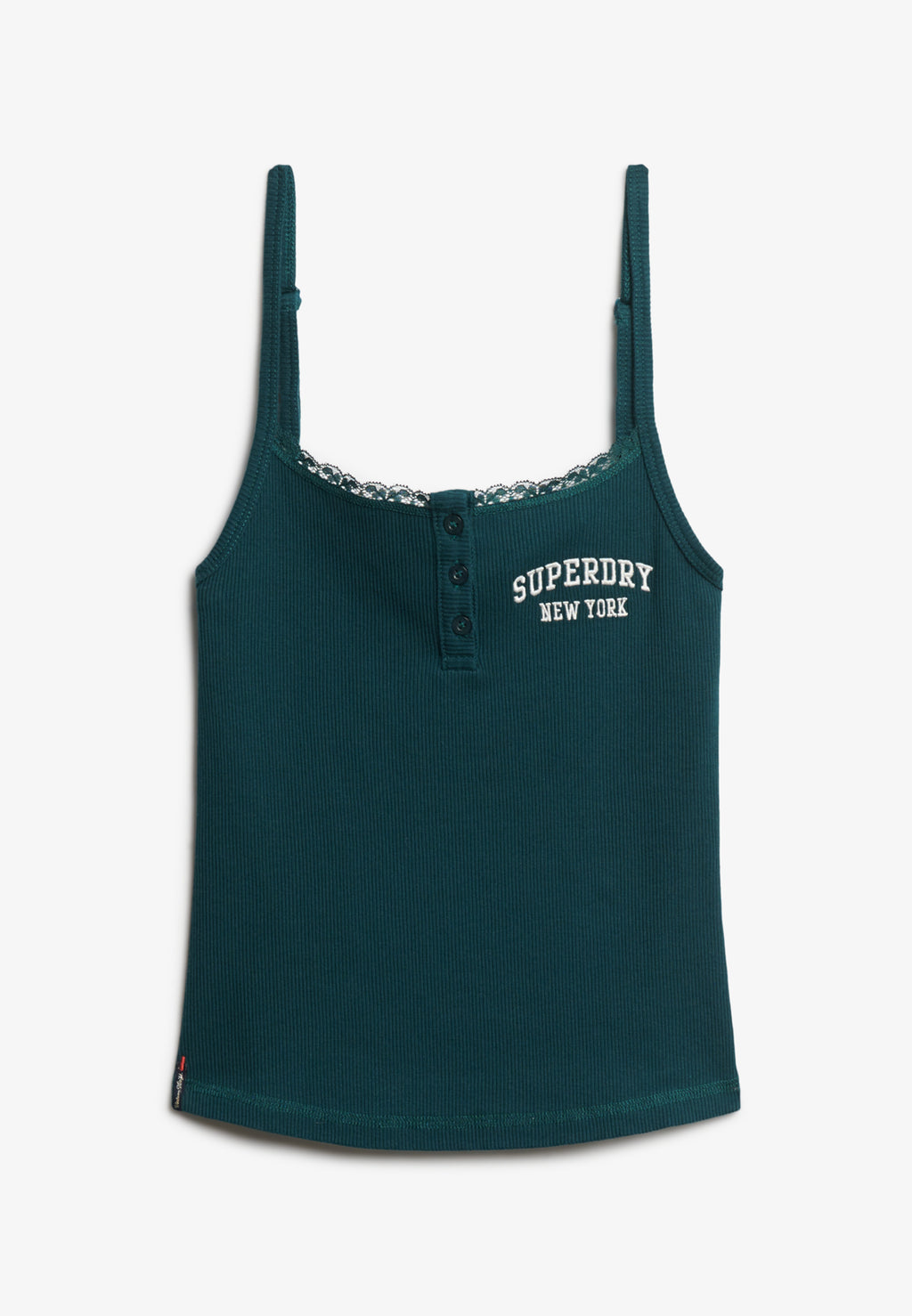 Athletic Essentials Embroidered Button Cami Top