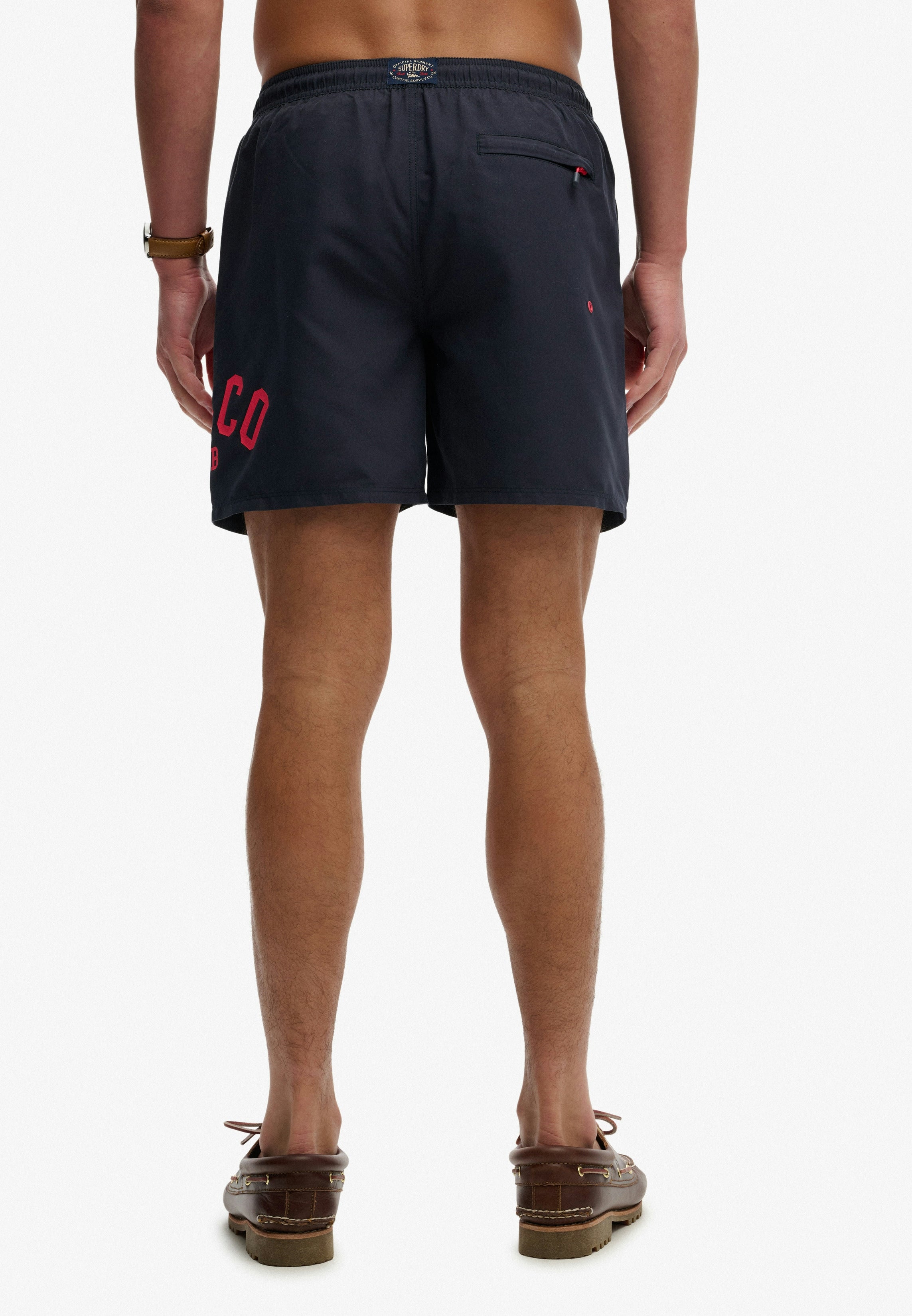 Printed Logo 16-Inch Swim Shorts