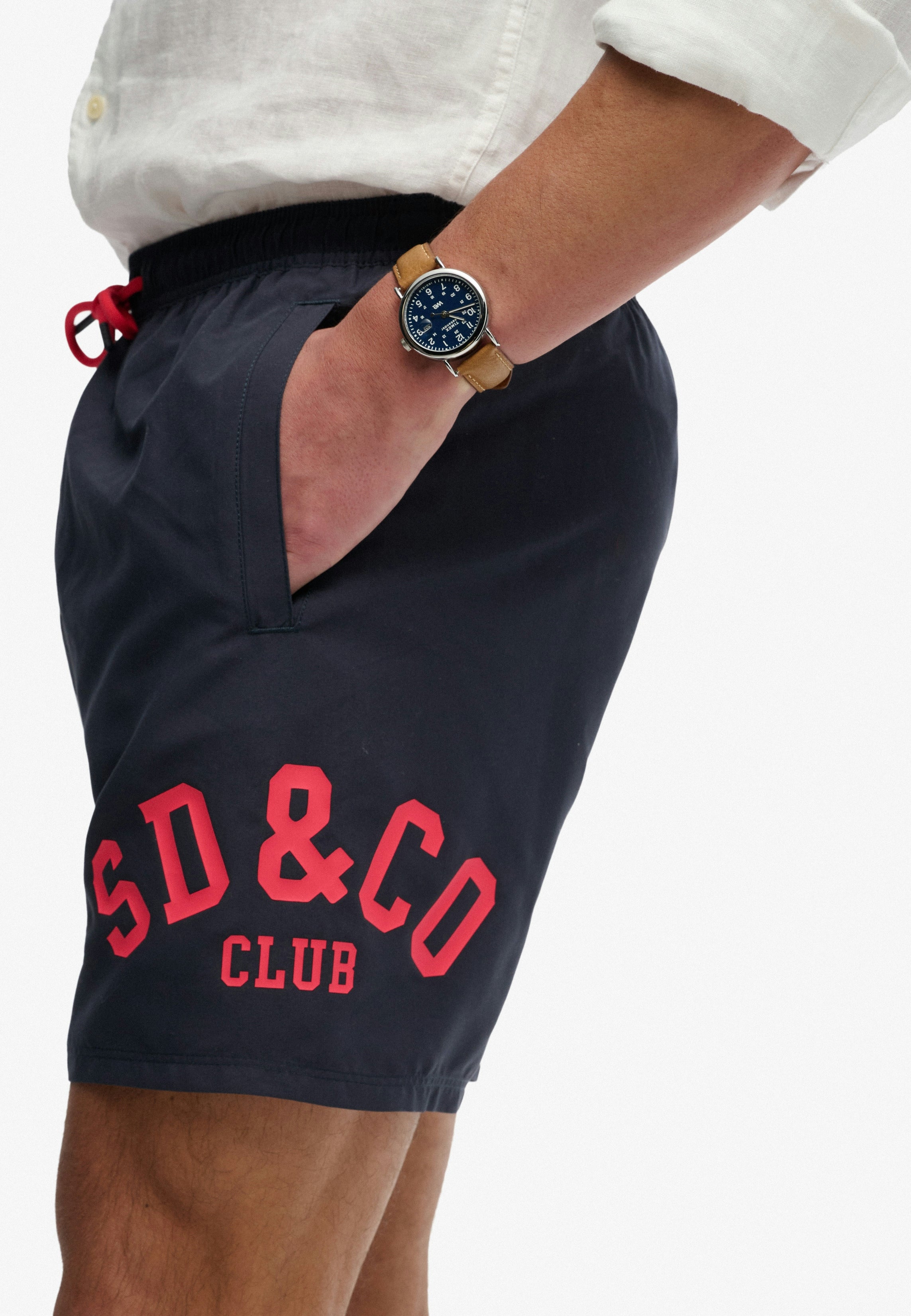 Printed Logo 16-Inch Swim Shorts