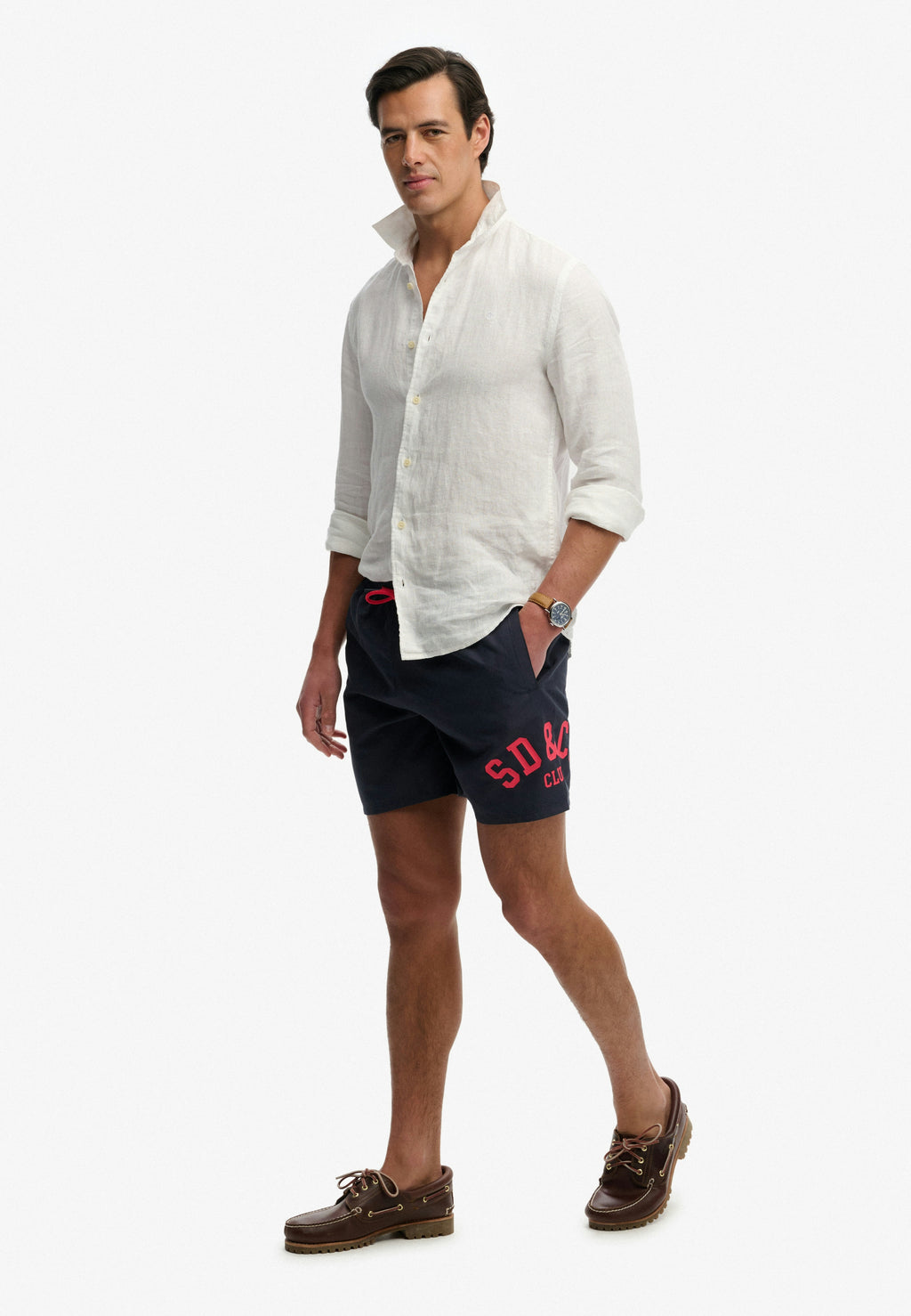 Printed Logo 16-Inch Swim Shorts