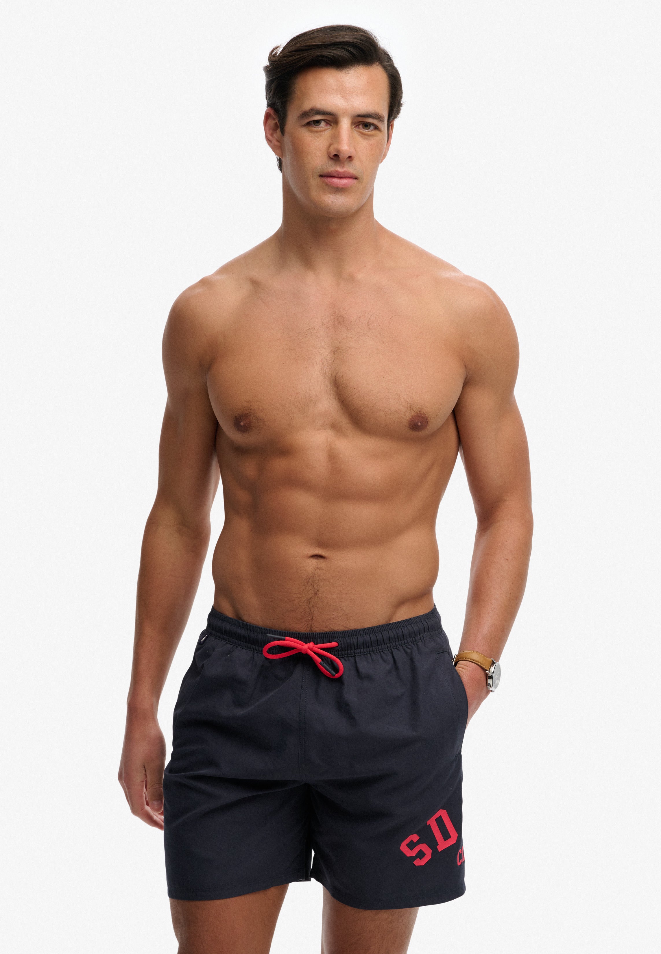 Printed Logo 16-Inch Swim Shorts