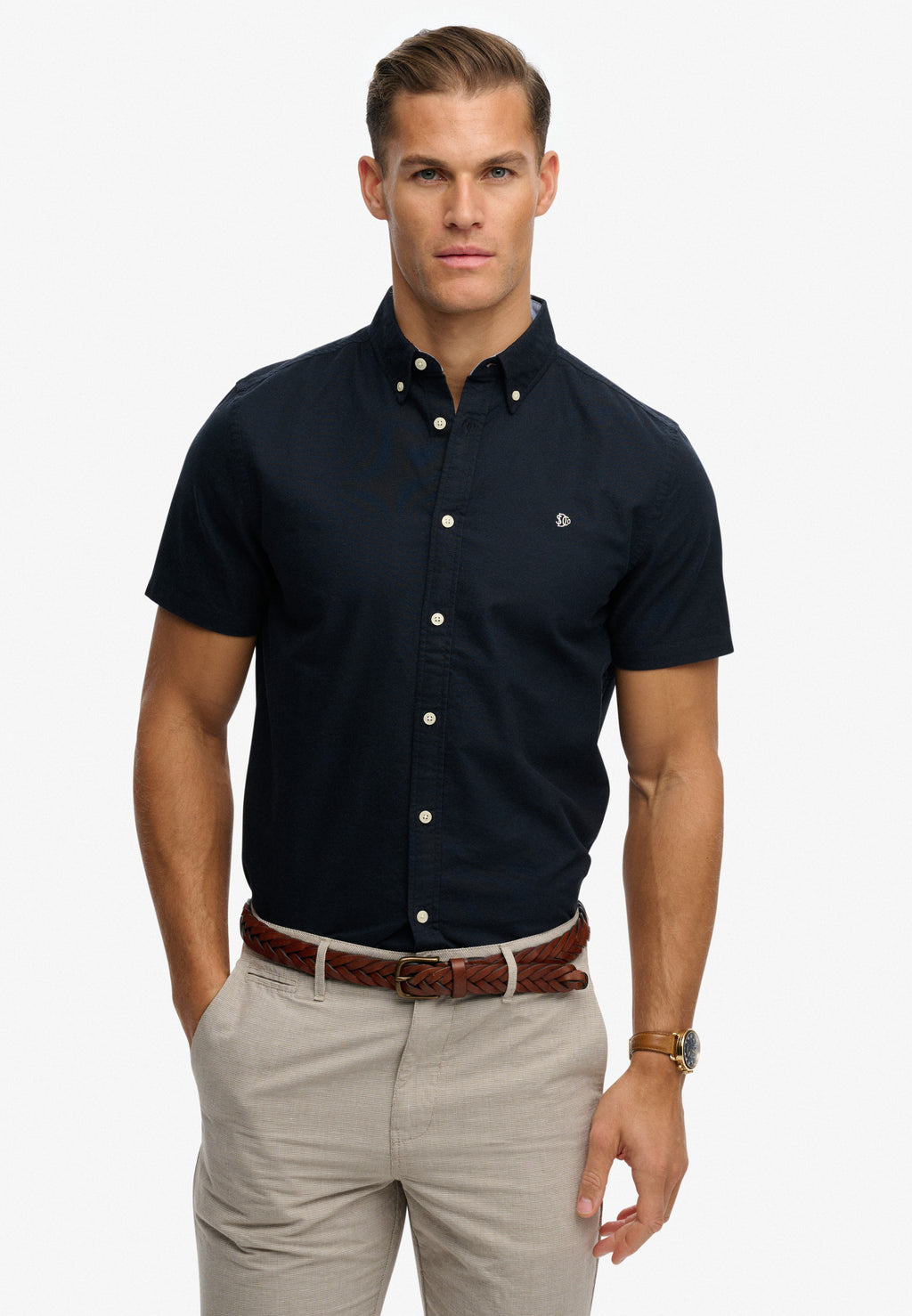 Preppy Oxford Short Sleeve Shirt