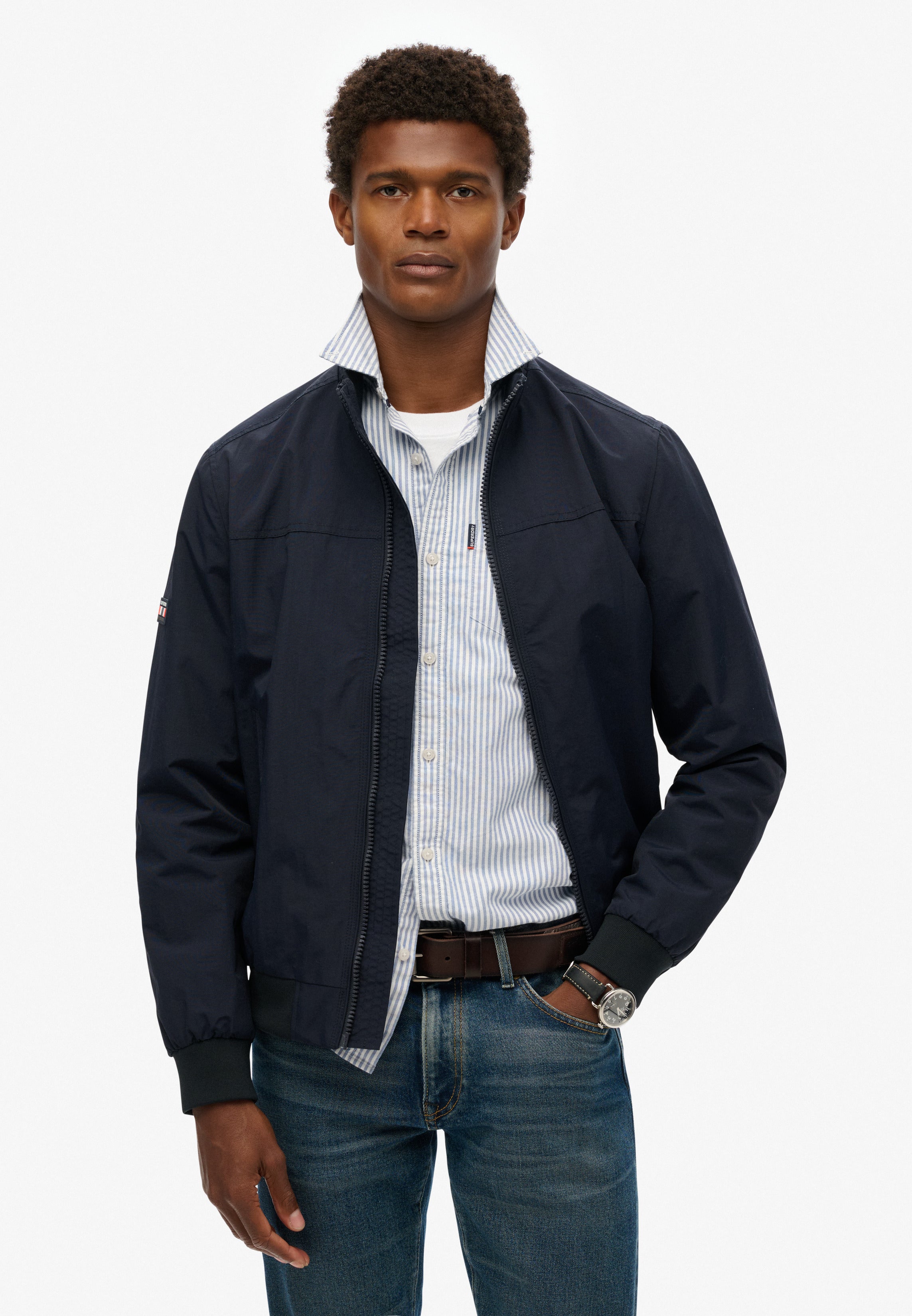 Nylon Harrington Jacket