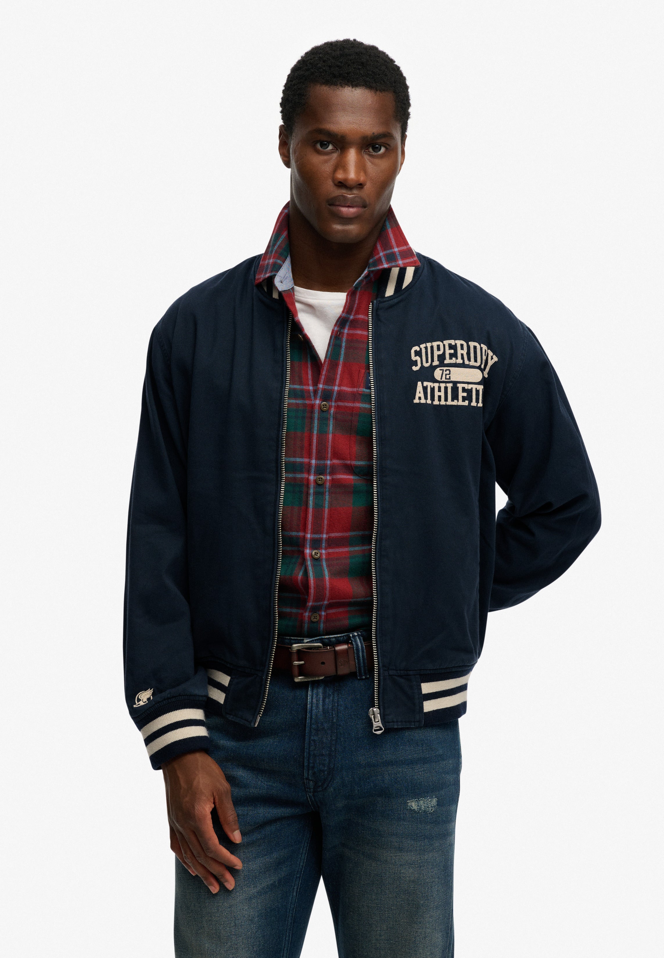 Twill Varsity Bomber Jacket