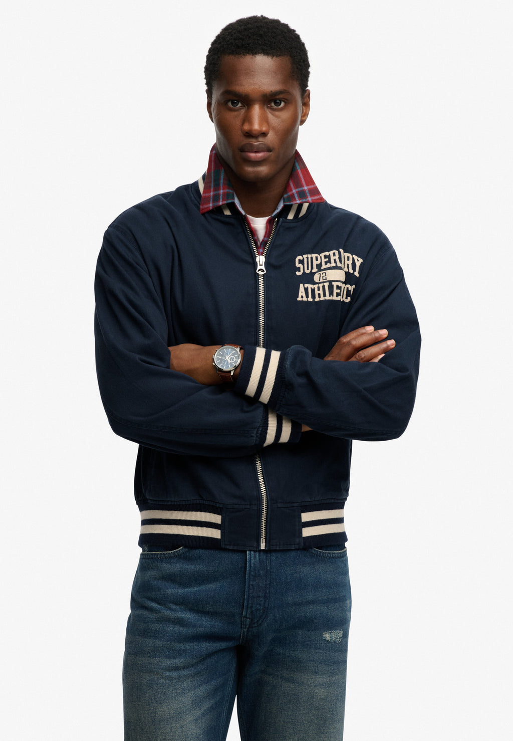 Twill Varsity Bomber Jacket