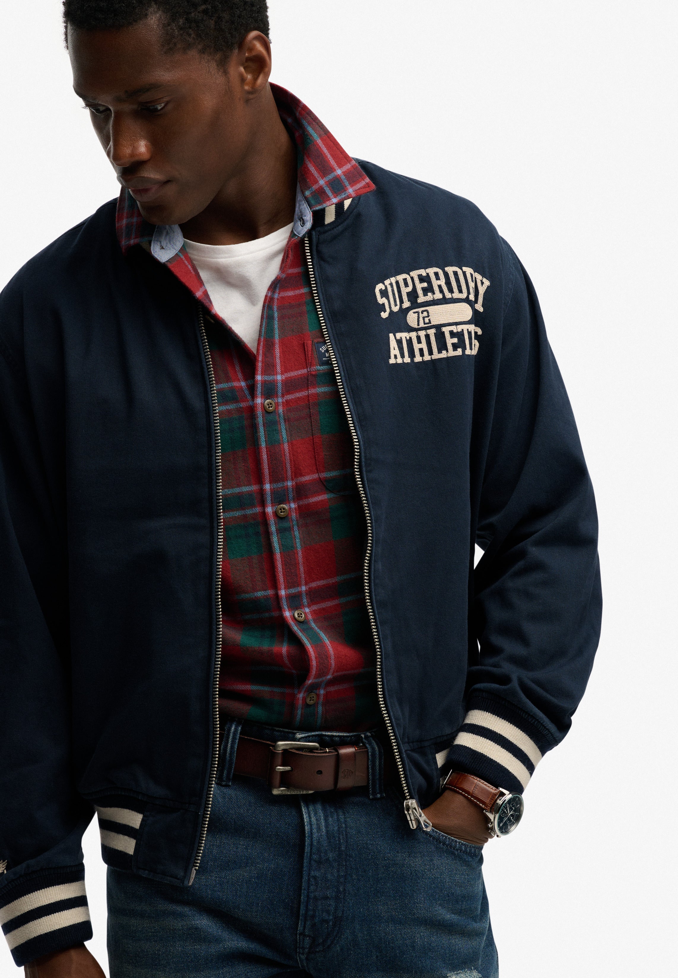Twill Varsity Bomber Jacket