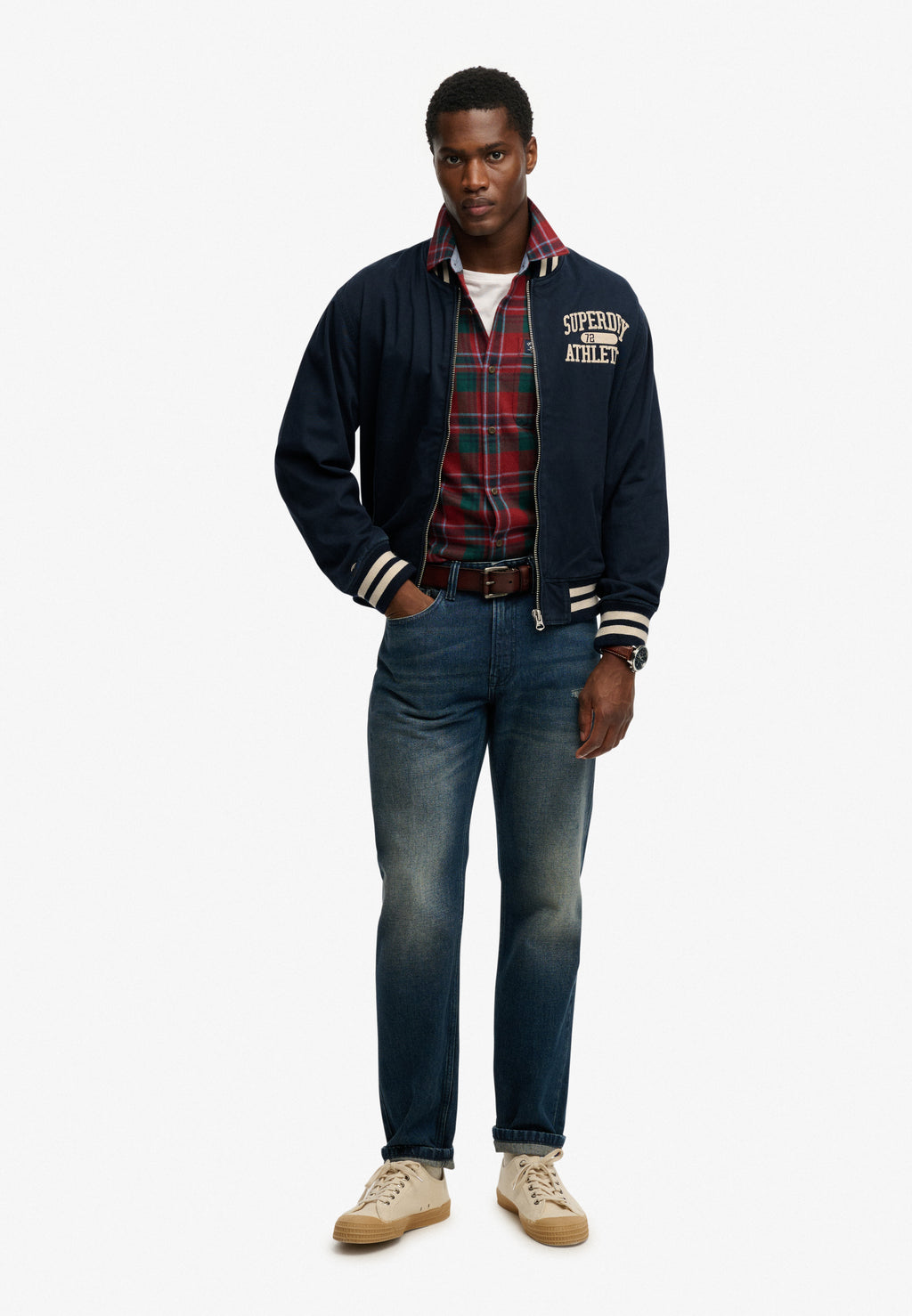 Twill Varsity Bomber Jacket