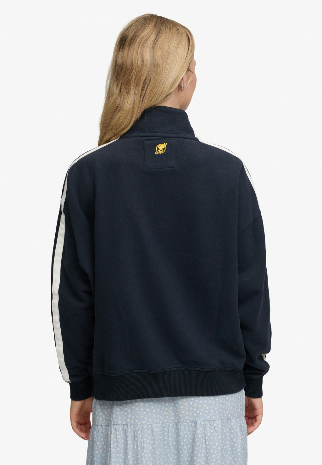 Athletic Essentials Applique Loose Zip Track Top