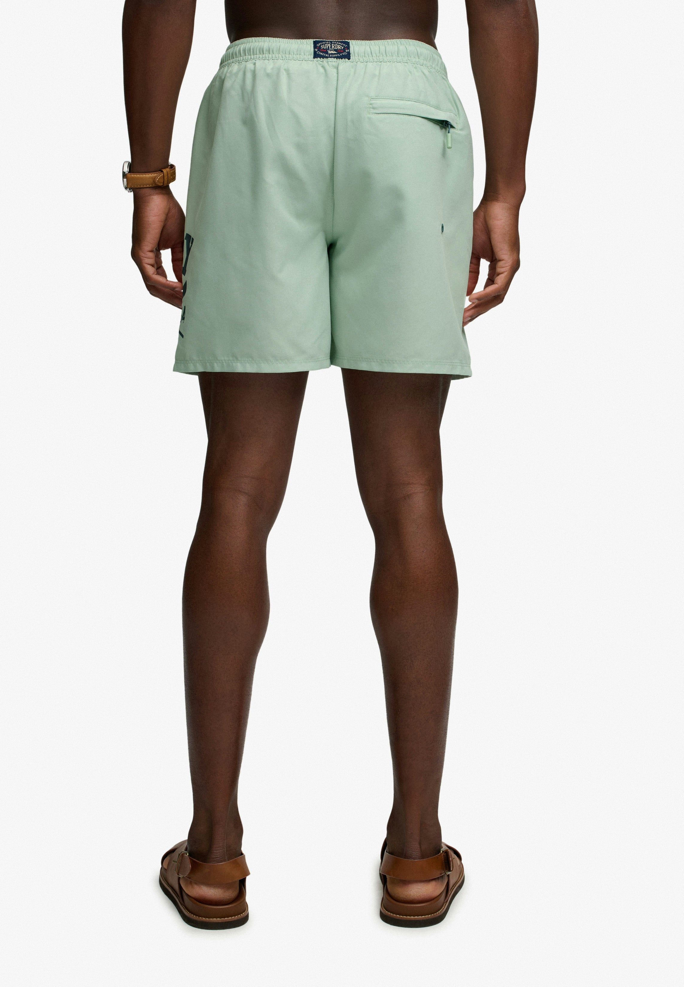 Printed Logo 16-Inch Swim Shorts