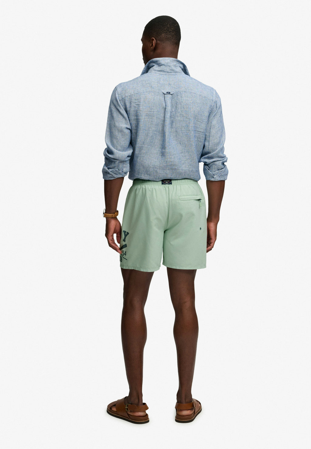 Printed Logo 16-Inch Swim Shorts