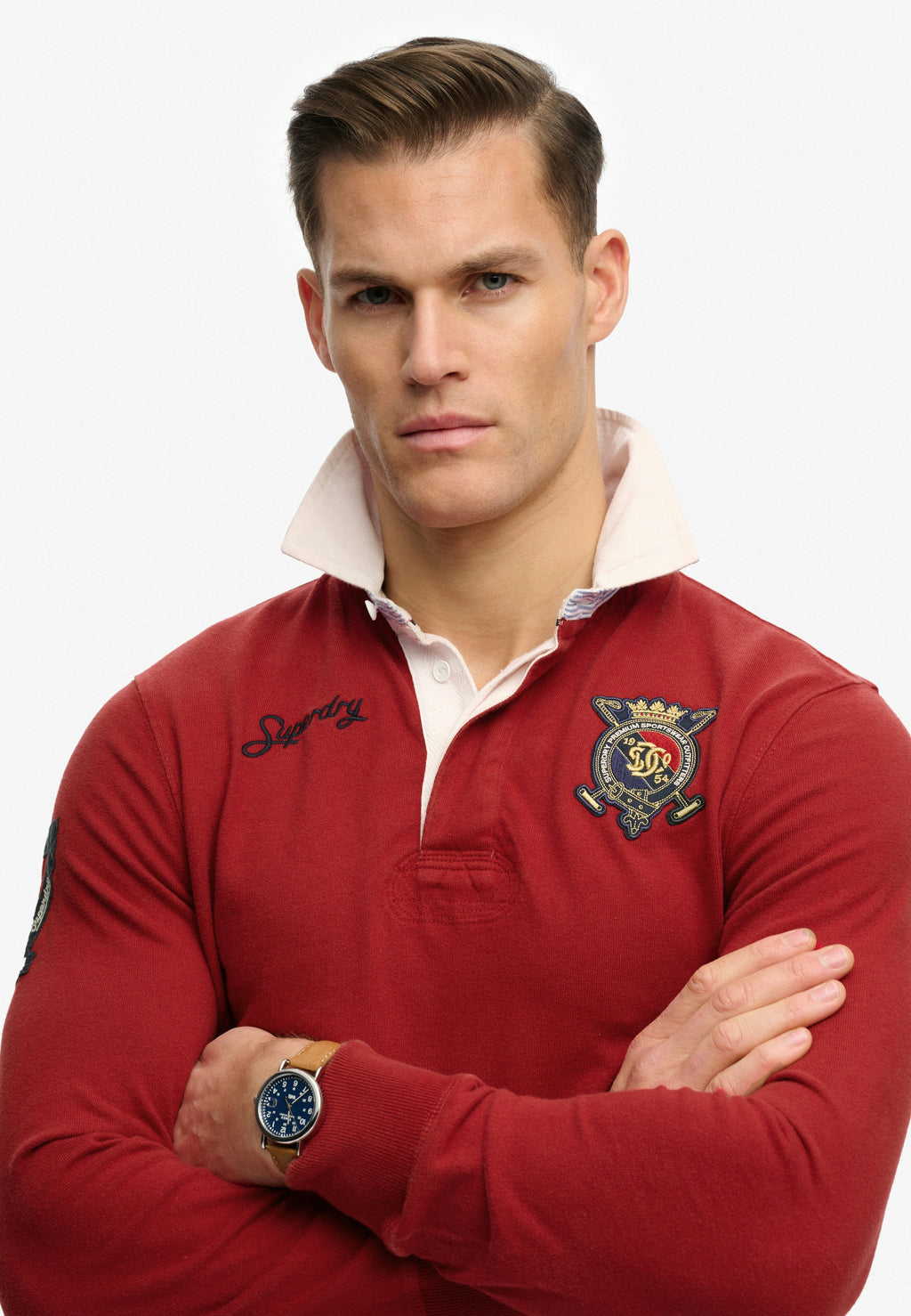 Double Emblem Rugby Top