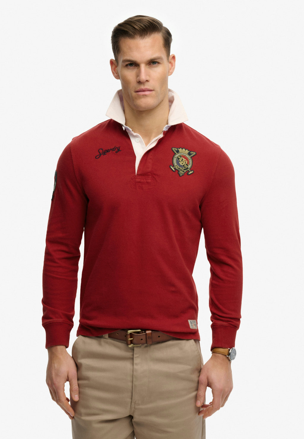 Double Emblem Rugby Top
