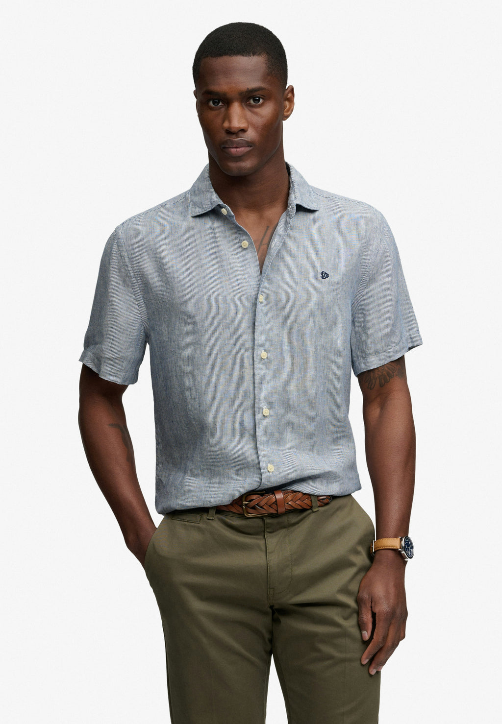 Riviera Short Sleeve Linen Shirt