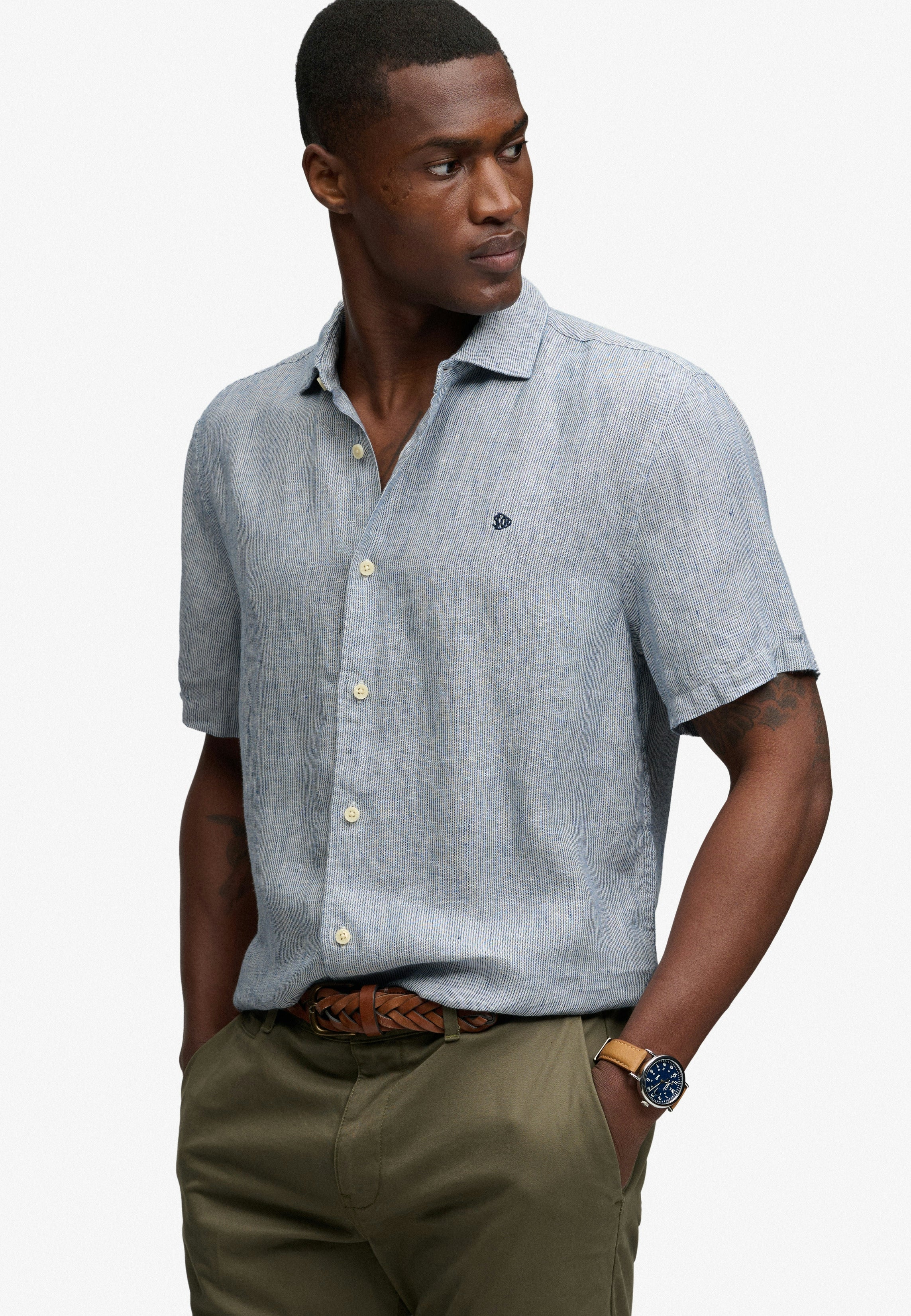 Riviera Short Sleeve Linen Shirt