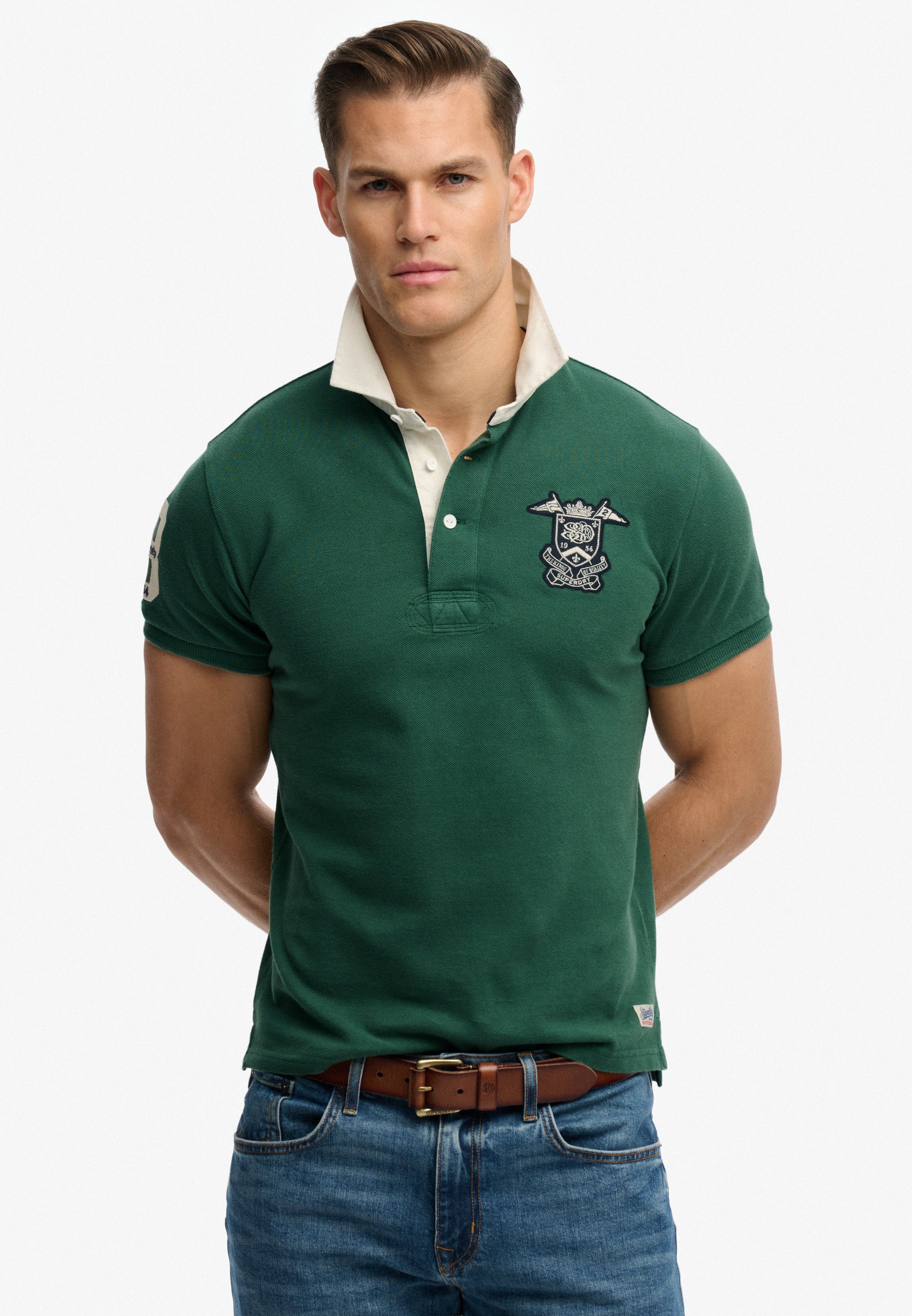 Vintage Pique Rugby Polo Shirt
