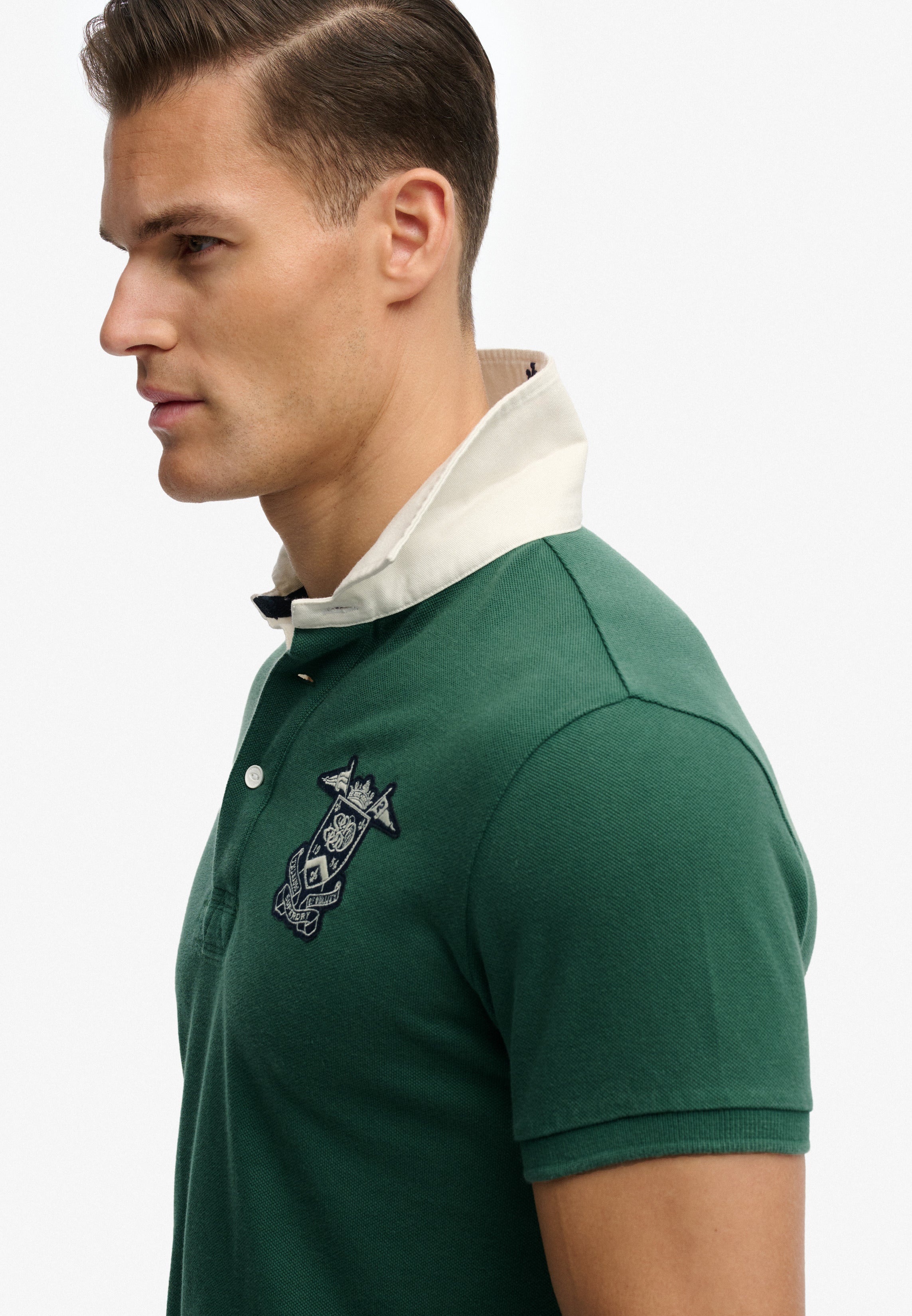Vintage Pique Rugby Polo Shirt