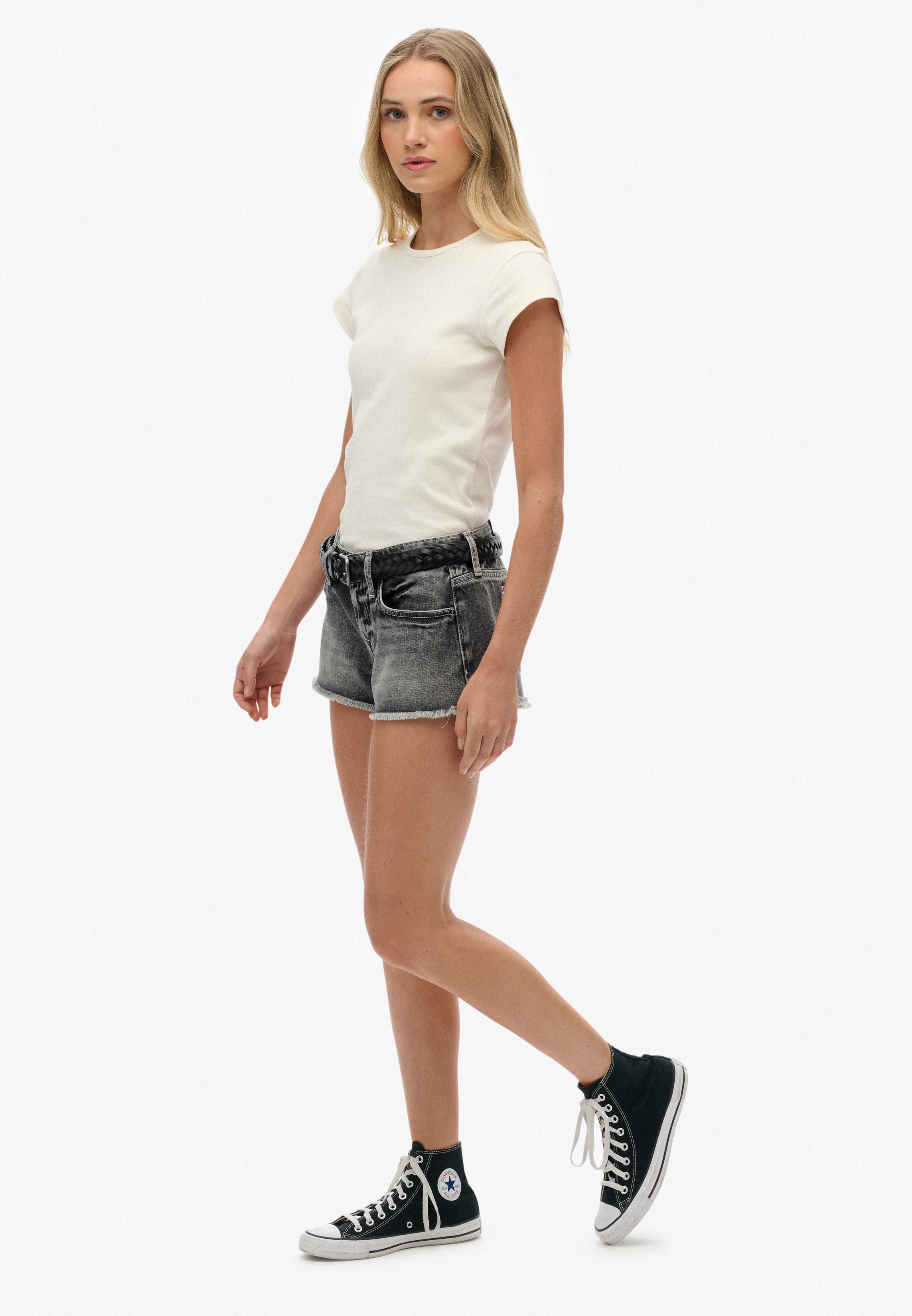 Low Rise Denim Hot Shorts