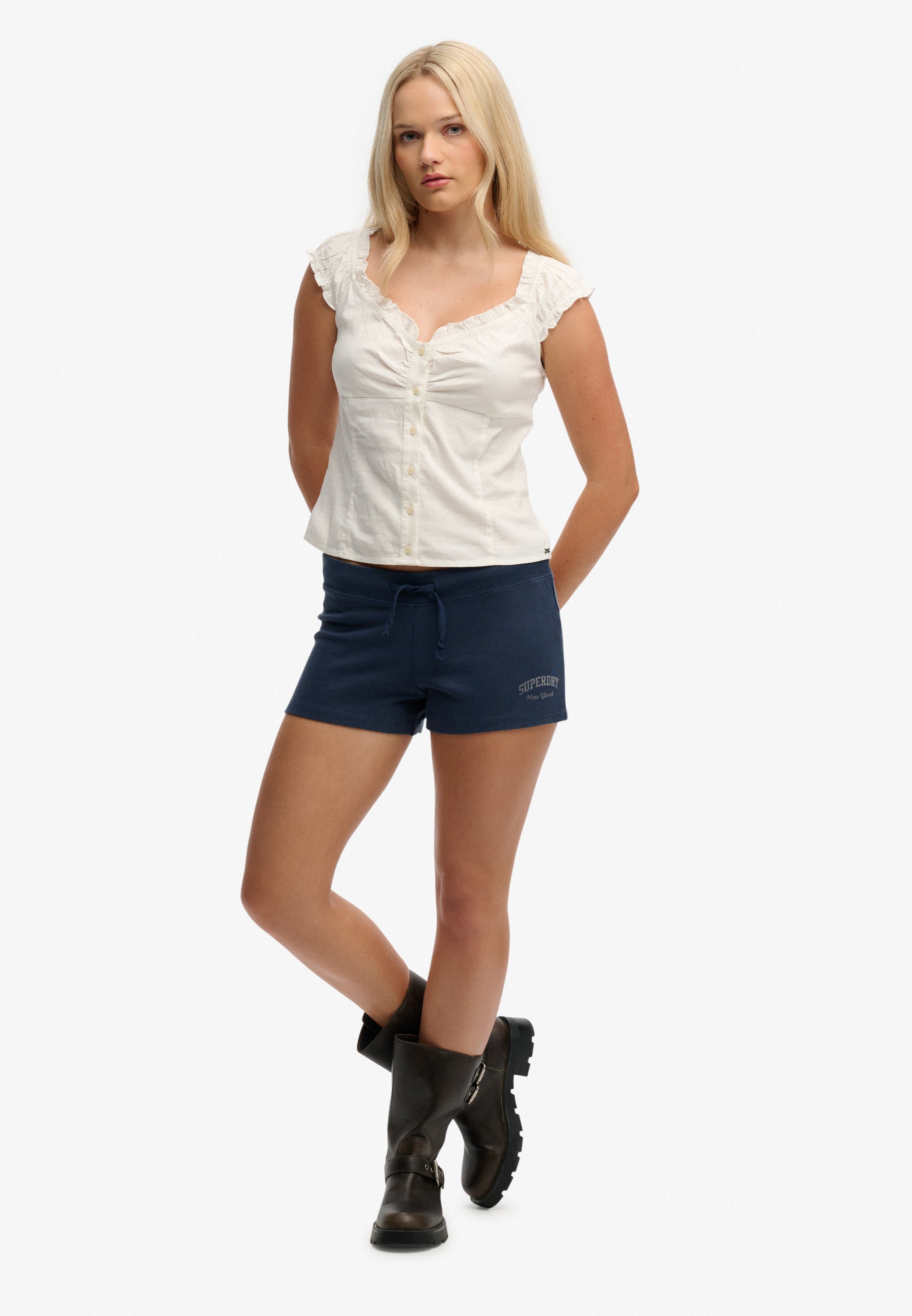 Athletic Essentials Jersey Script Shorts