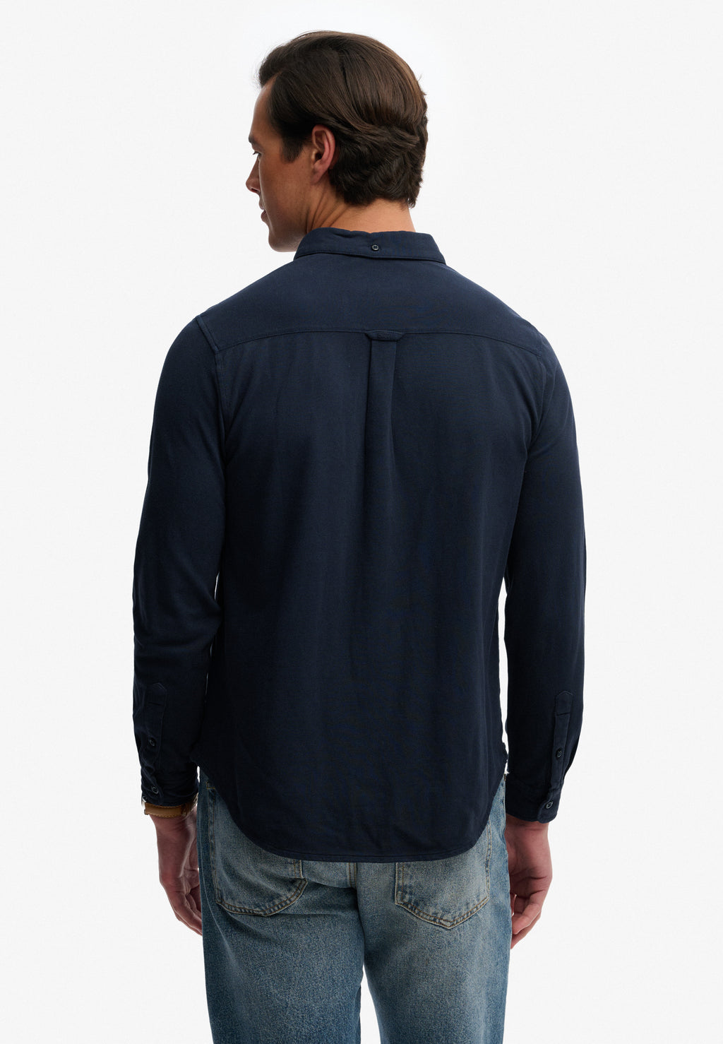 Vintage Destroy Pique Long Sleeve Shirt