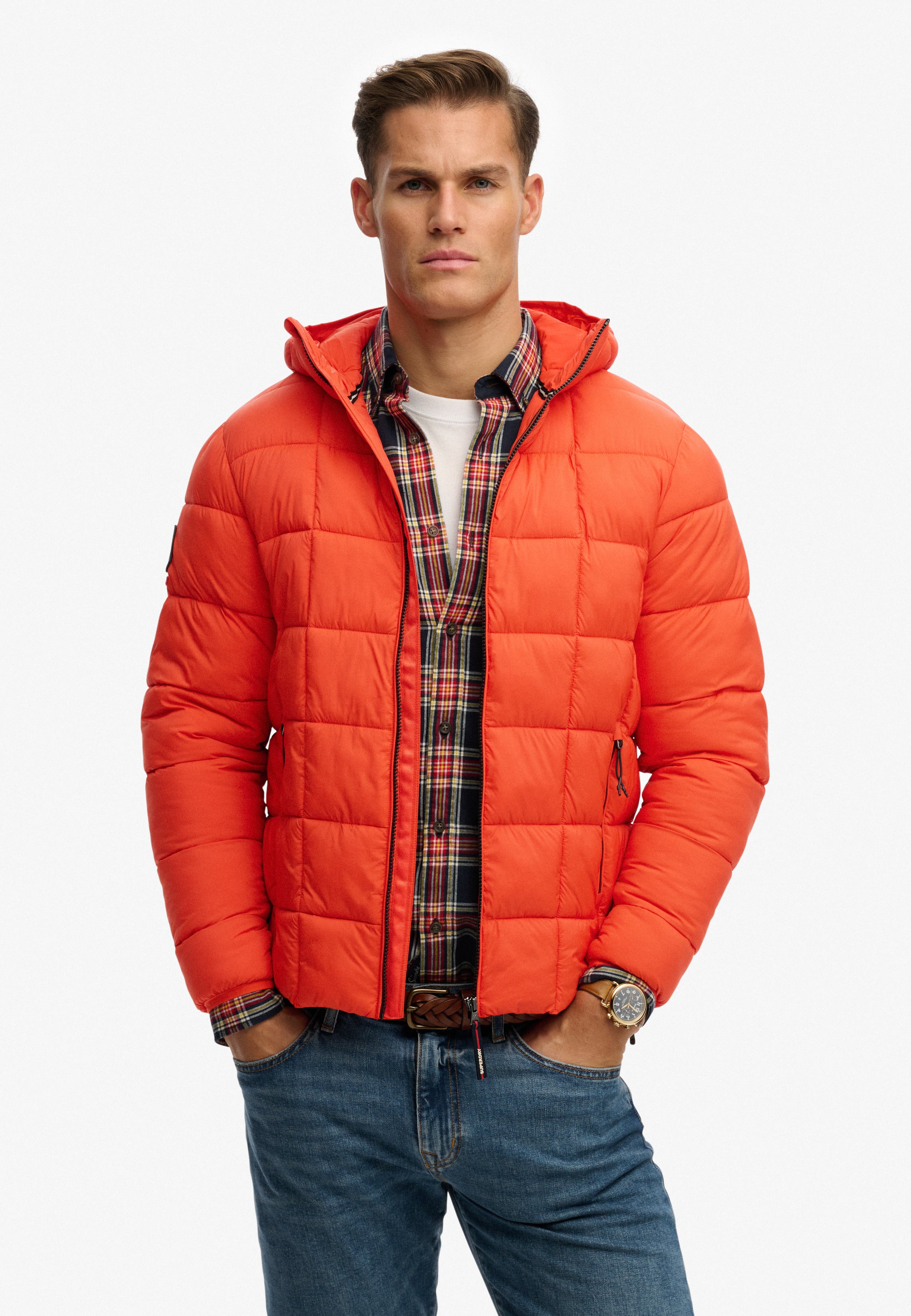 Hooded Box Quilt Fuji Lite Jacket