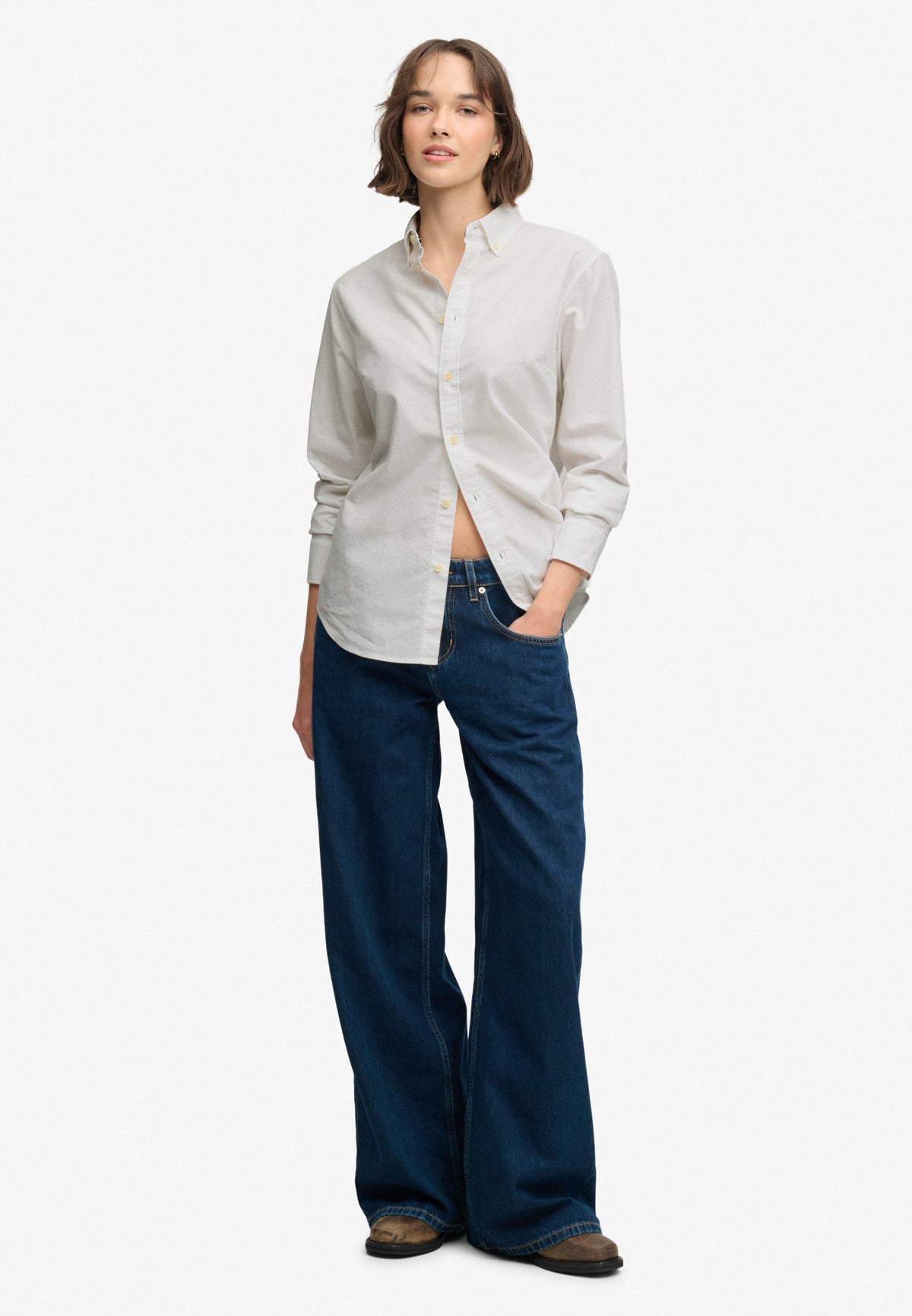 Slim Oxford Button Down Long Sleeve Shirt