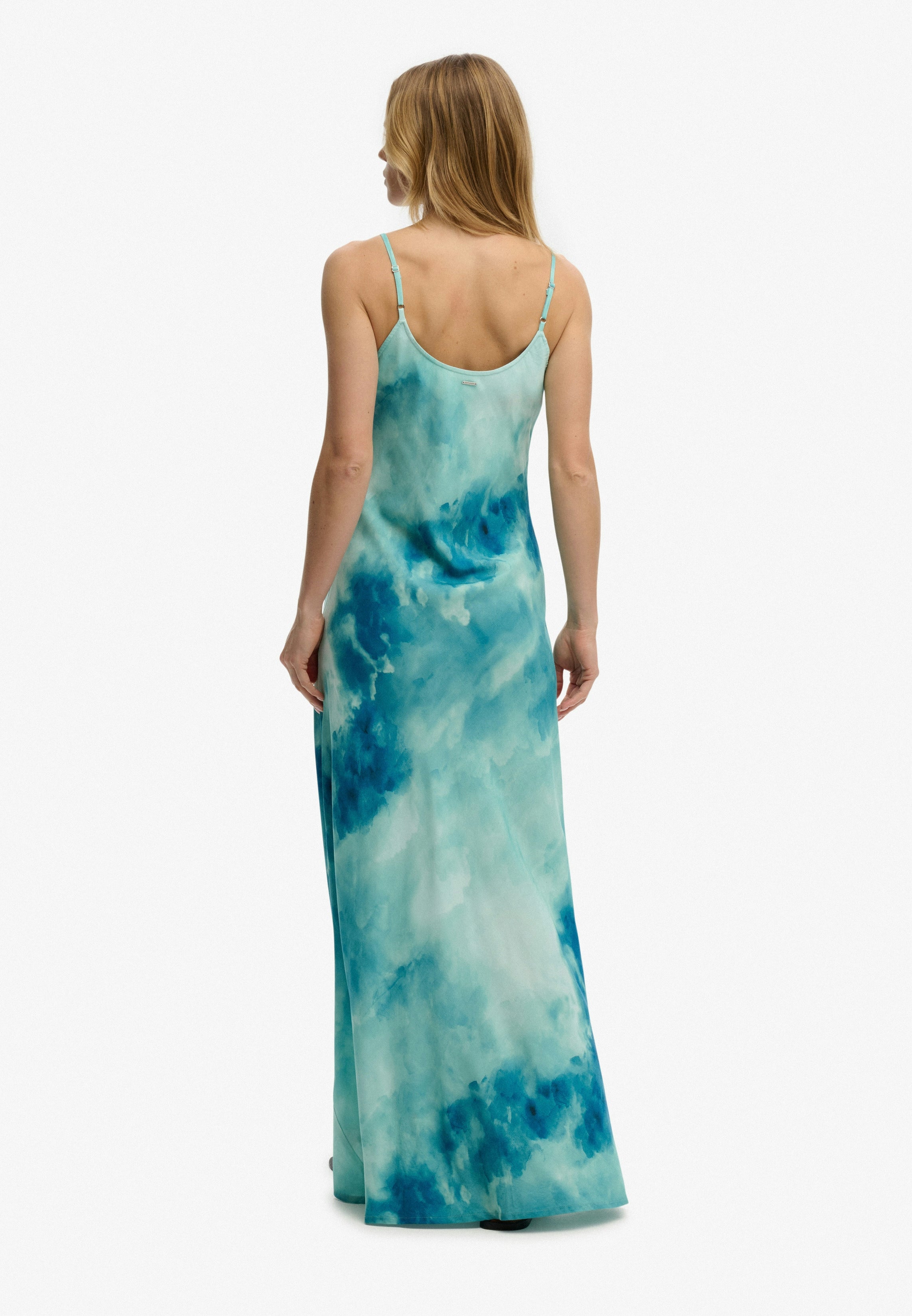 Printed Maxi Slip Dress