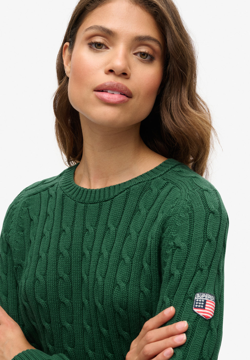 Slouchy Cable Knit Jumper
