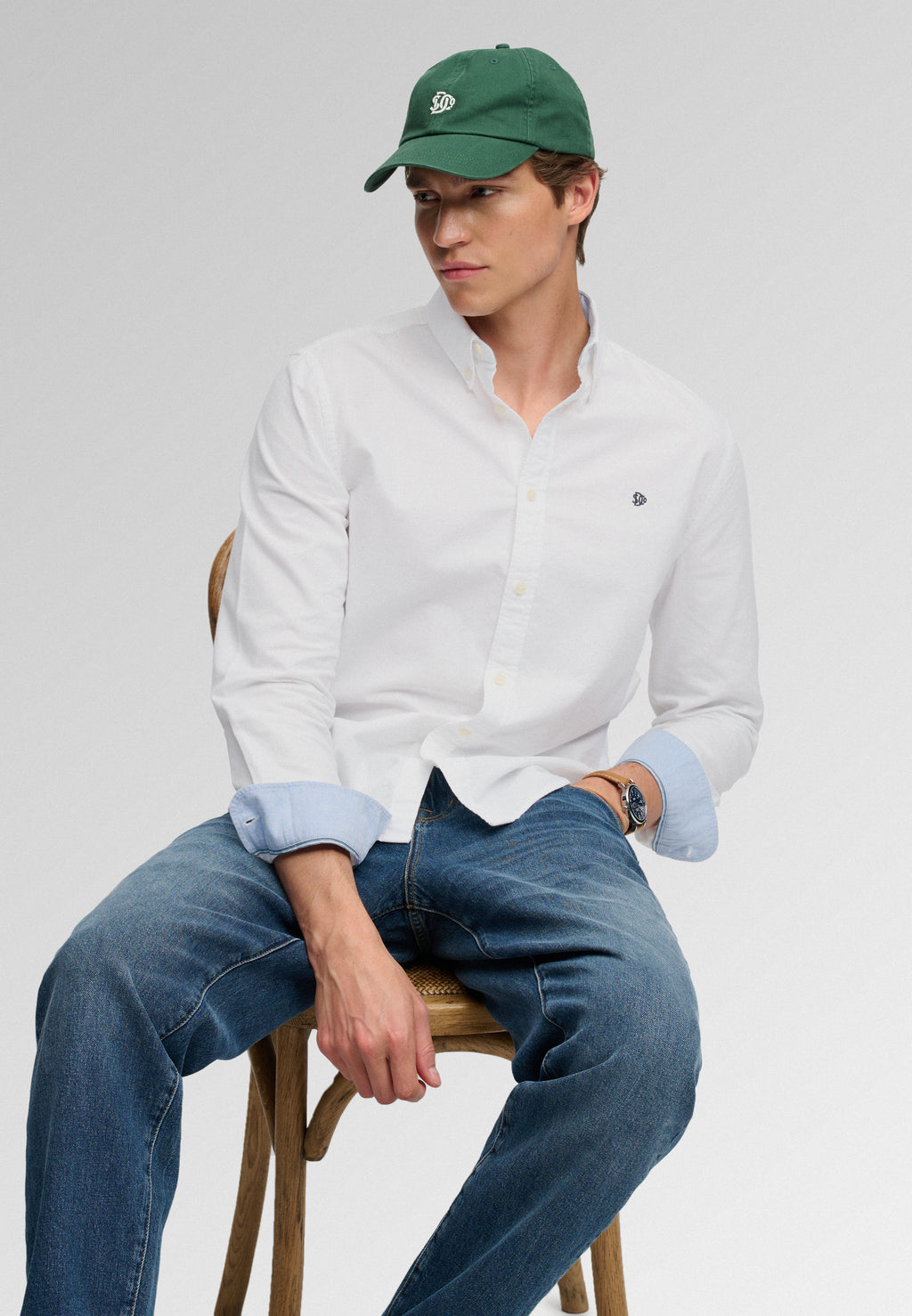 Preppy Oxford Long Sleeve Shirt