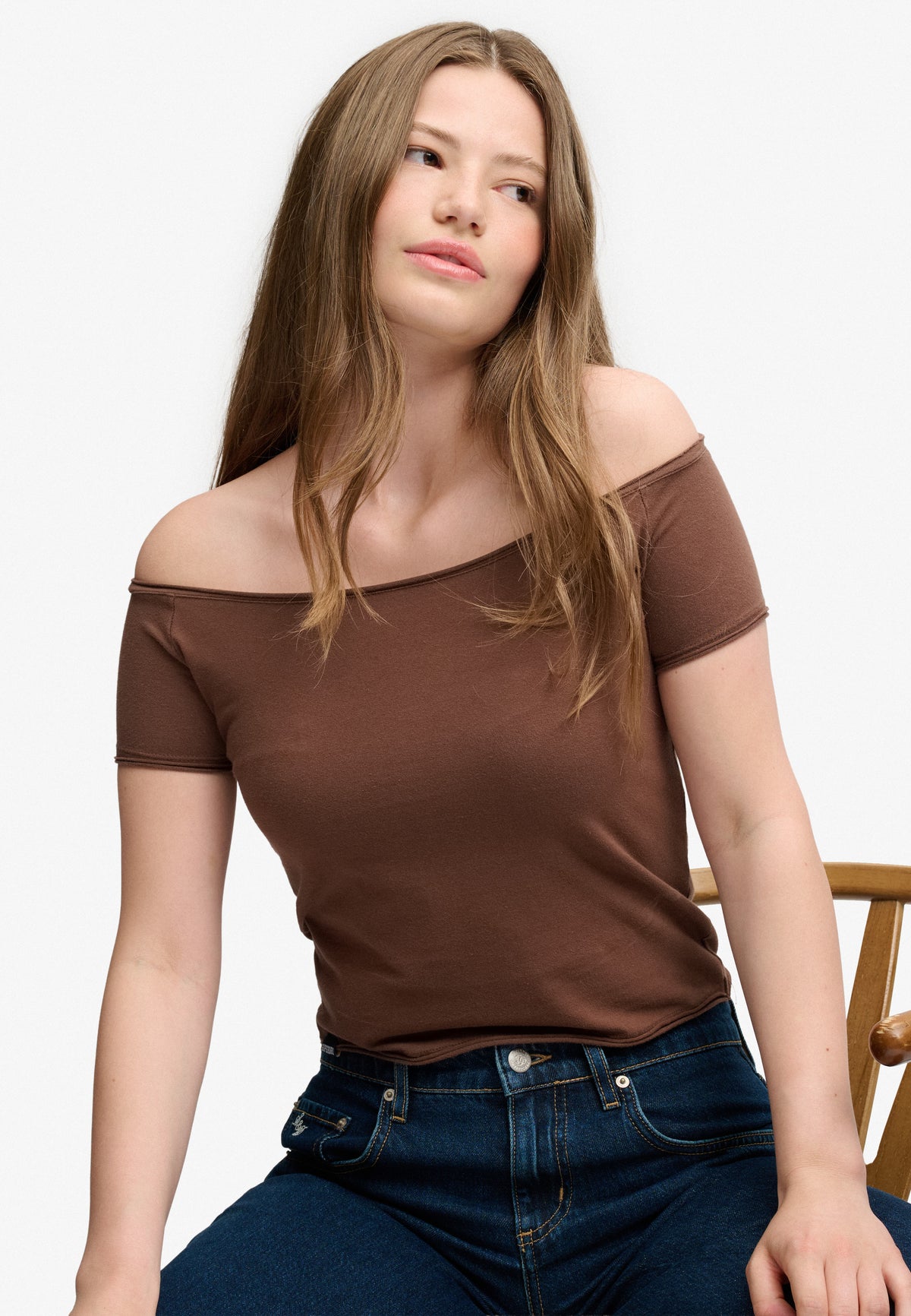 Bardot Short Sleeve Off Shoulder Top