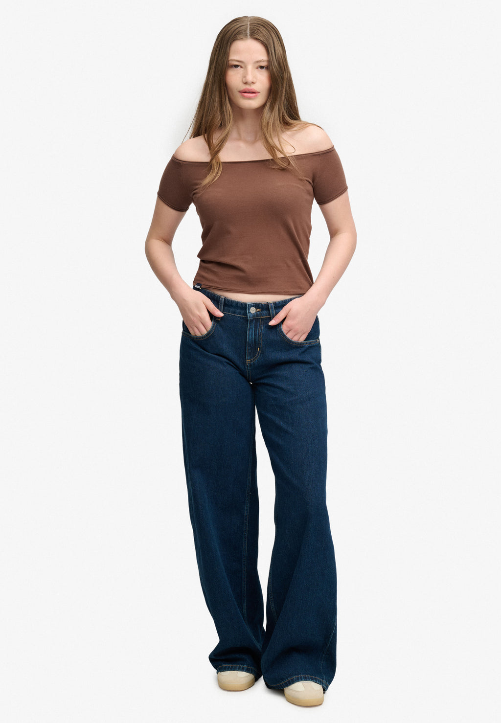 Bardot Short Sleeve Off Shoulder Top