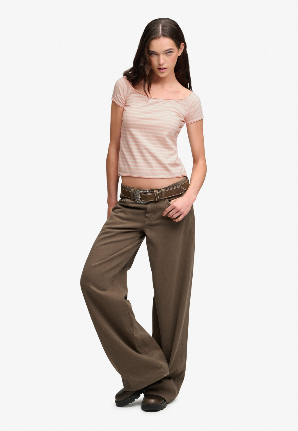Bardot Short Sleeve Off Shoulder Top