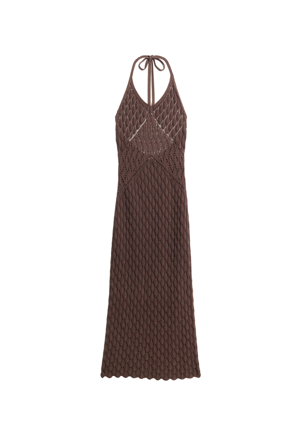 Crochet Halter Maxi Dress