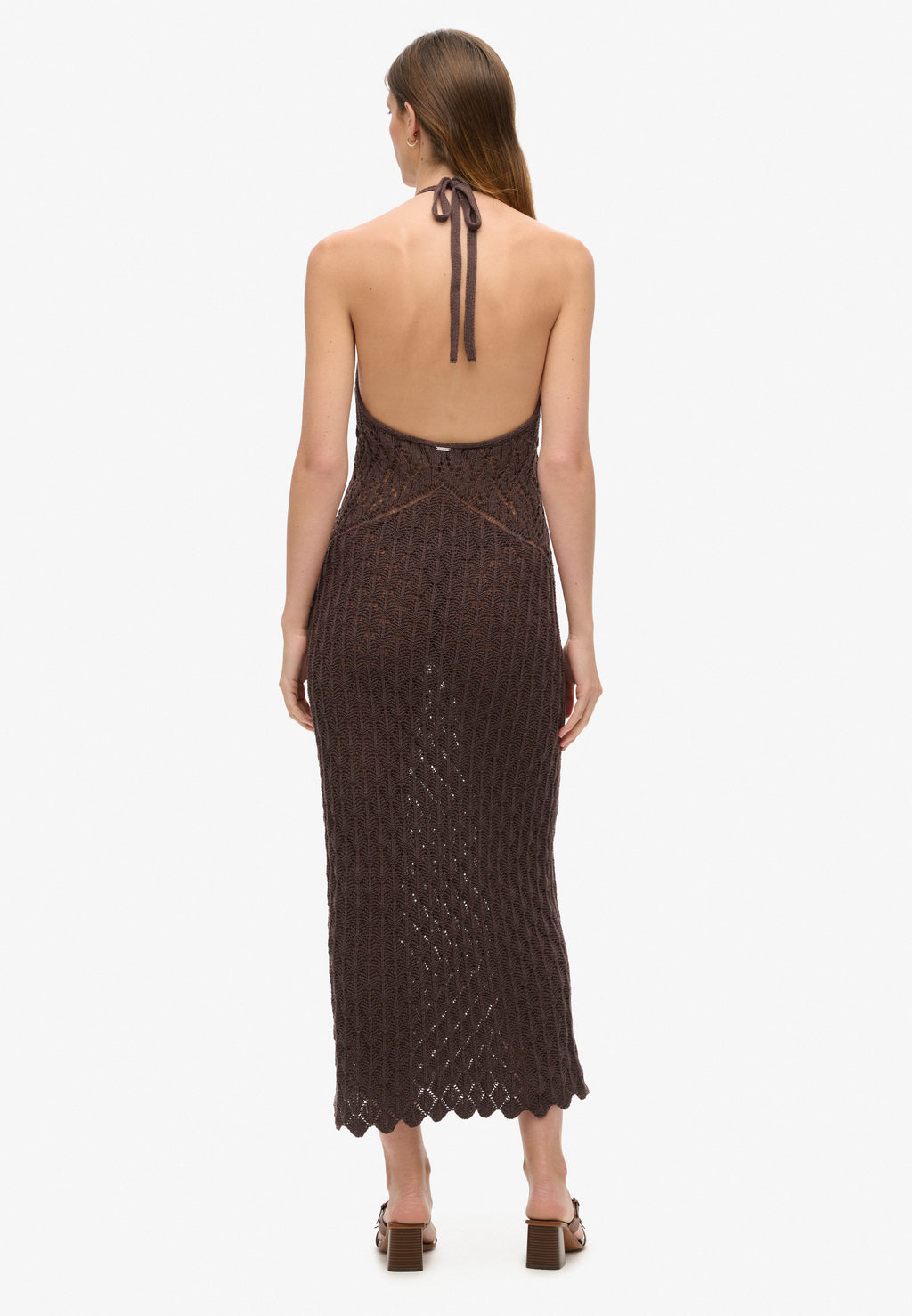 Crochet Halter Maxi Dress