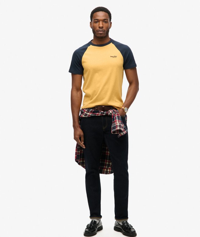 Organic Cotton Essential Logo Baseball T-Shirt