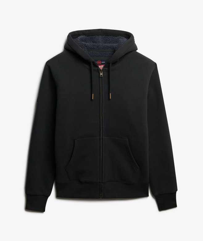 Borg Lined Zip Hoodie