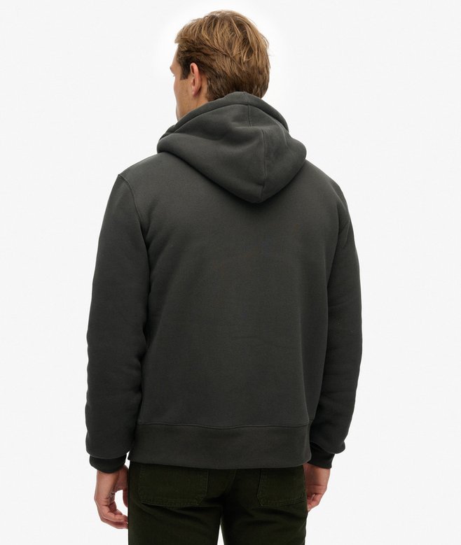 Borg Lined Zip Hoodie